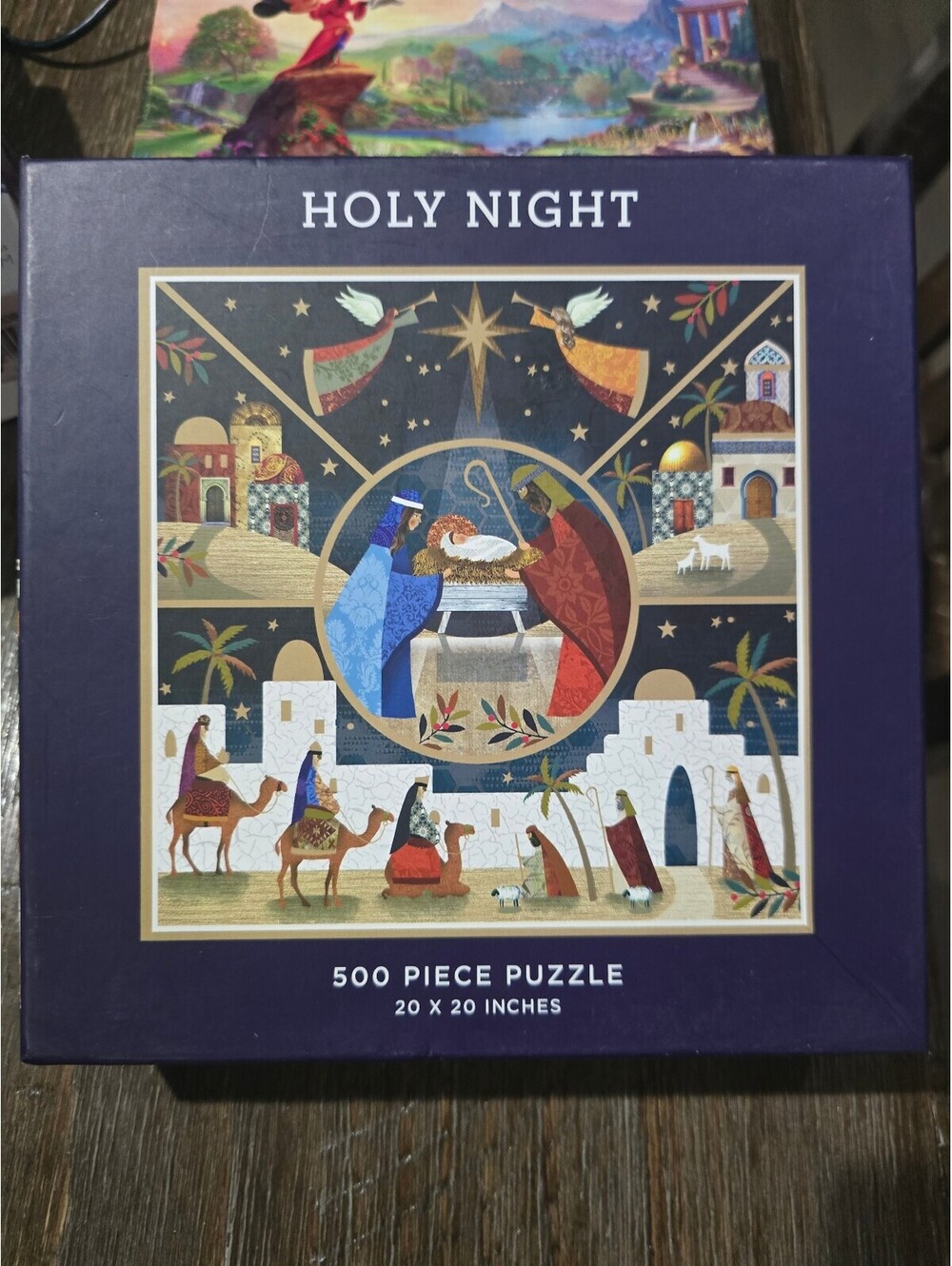 Galison Holy Night 500 Piece Jigsaw Puzzle Christmas Holiday Complete